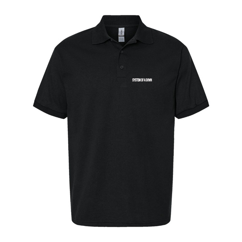 Men's  System Of A Down Logo Dry Blend Polo