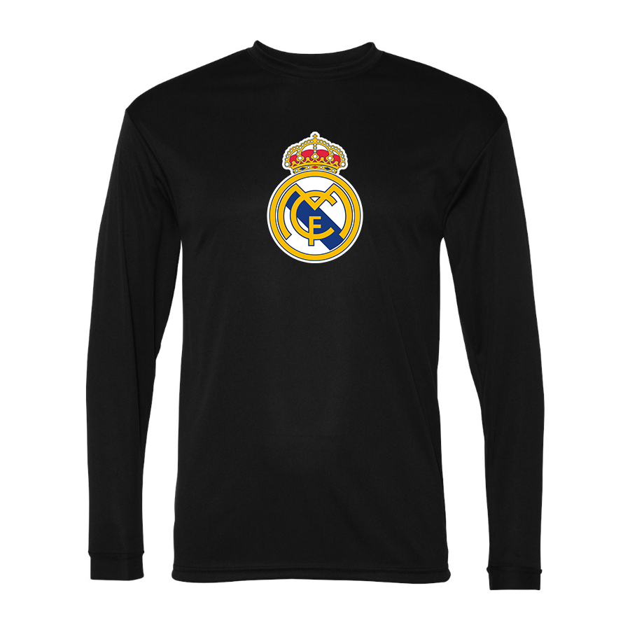 Men’s  Real Madrid Soccer   Polyester Long Sleeve T-Shirt