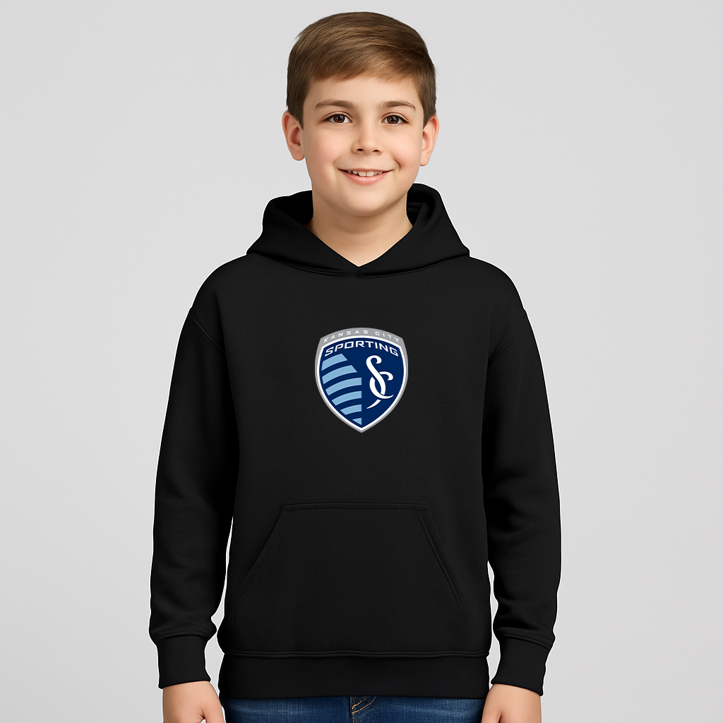 Youth Kids Sporting Kansas City FC Pullover Hoodie