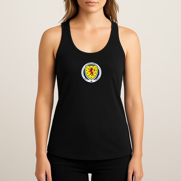 Women's Scotland National Soccer Team Racerback Tank Top