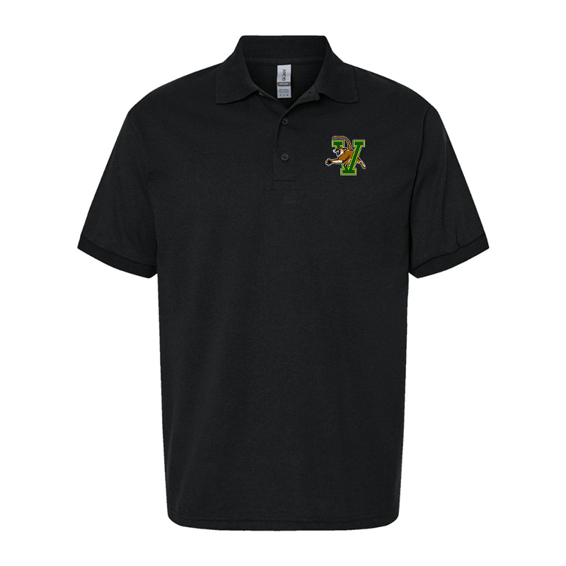 Men's Vermont Catamounts Gildan Dry Blend Jersey Polo