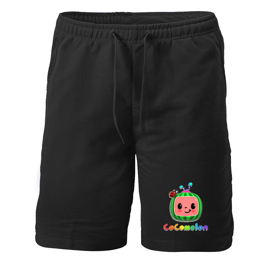 Men's Cocomelon Cartoon Athletic Fleece Shorts