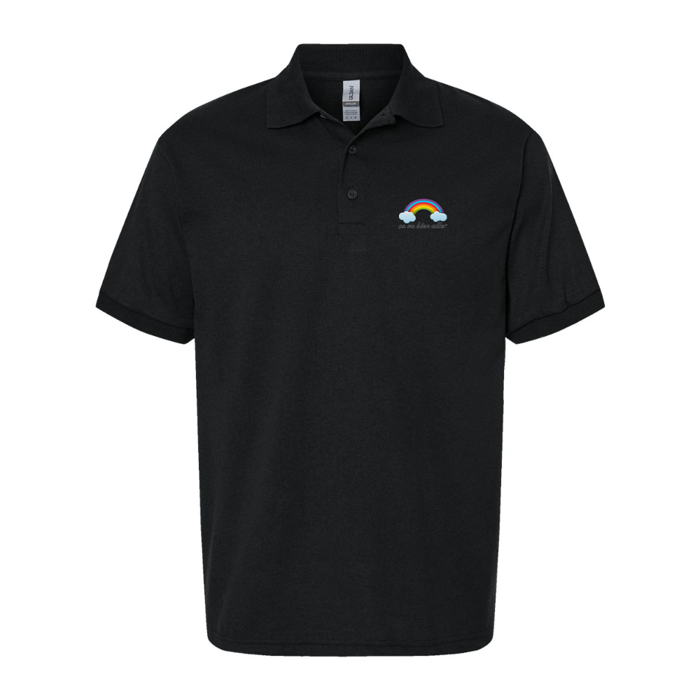 Men's Ça va bien aller Dry Blend Jersey Polo - Black