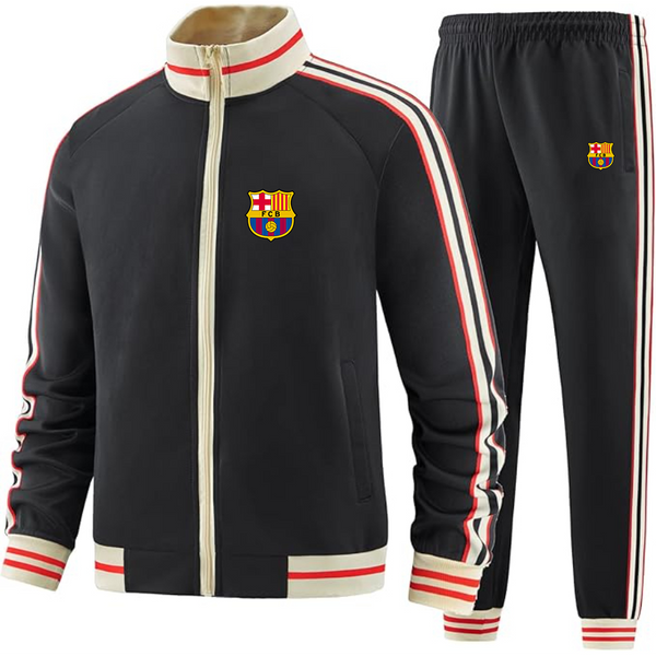 Men's  F.C. Barcelona Soccer - Premium Two-Piece Designer Tracksuit