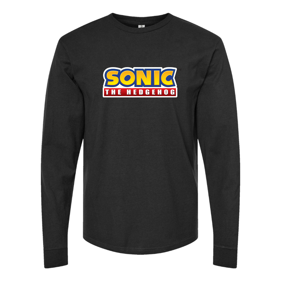 Men's Sonic The Hedgehog Cartoon Long Sleeve T-Shirt