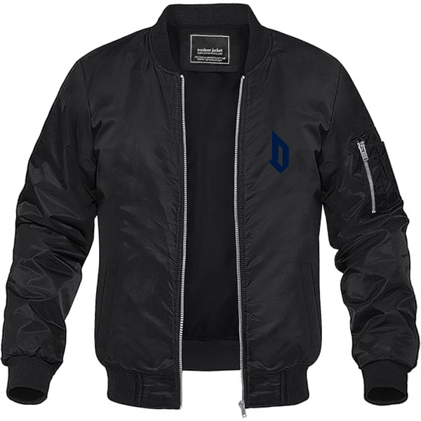 Men's  Duquesne Dukes Lightweight Bomber Jacket Windbreaker Softshell Varsity Jacket Coat