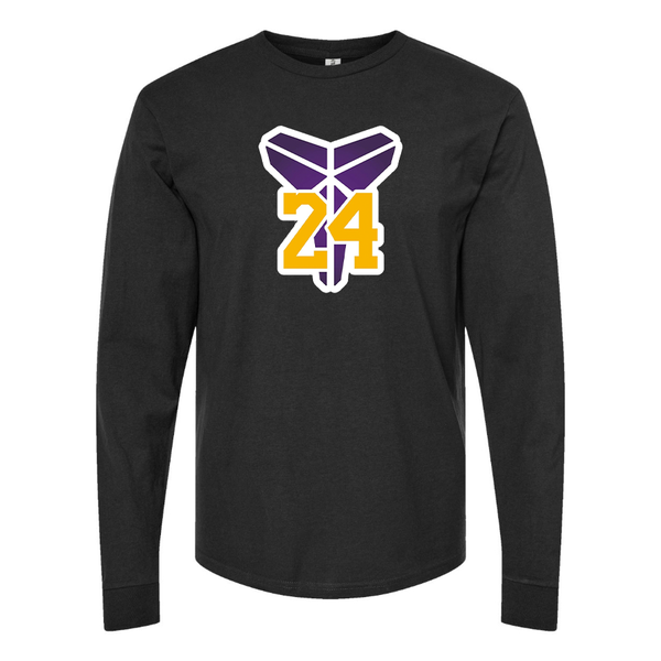 Youth Kids Kobe Bryant Mamba 24 Long Sleeve T-Shirt