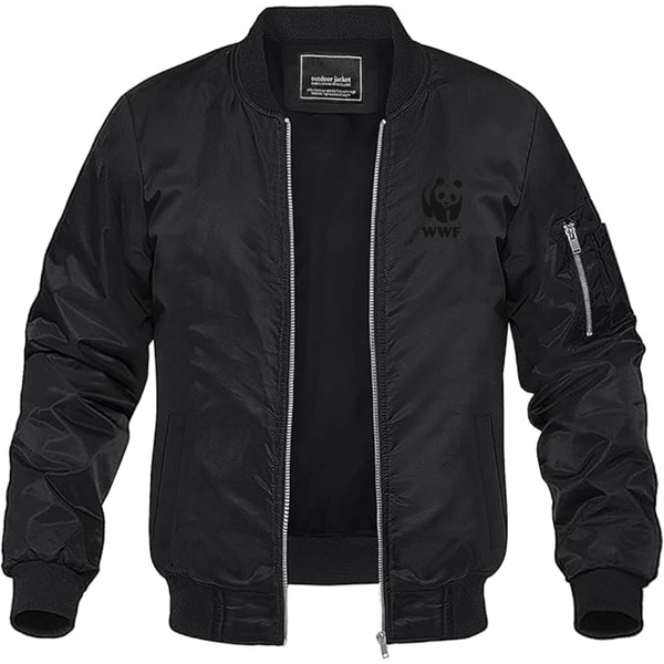 Men's WWF  Lightweight Bomber Jacket Windbreaker Softshell Varsity Jacket Coat