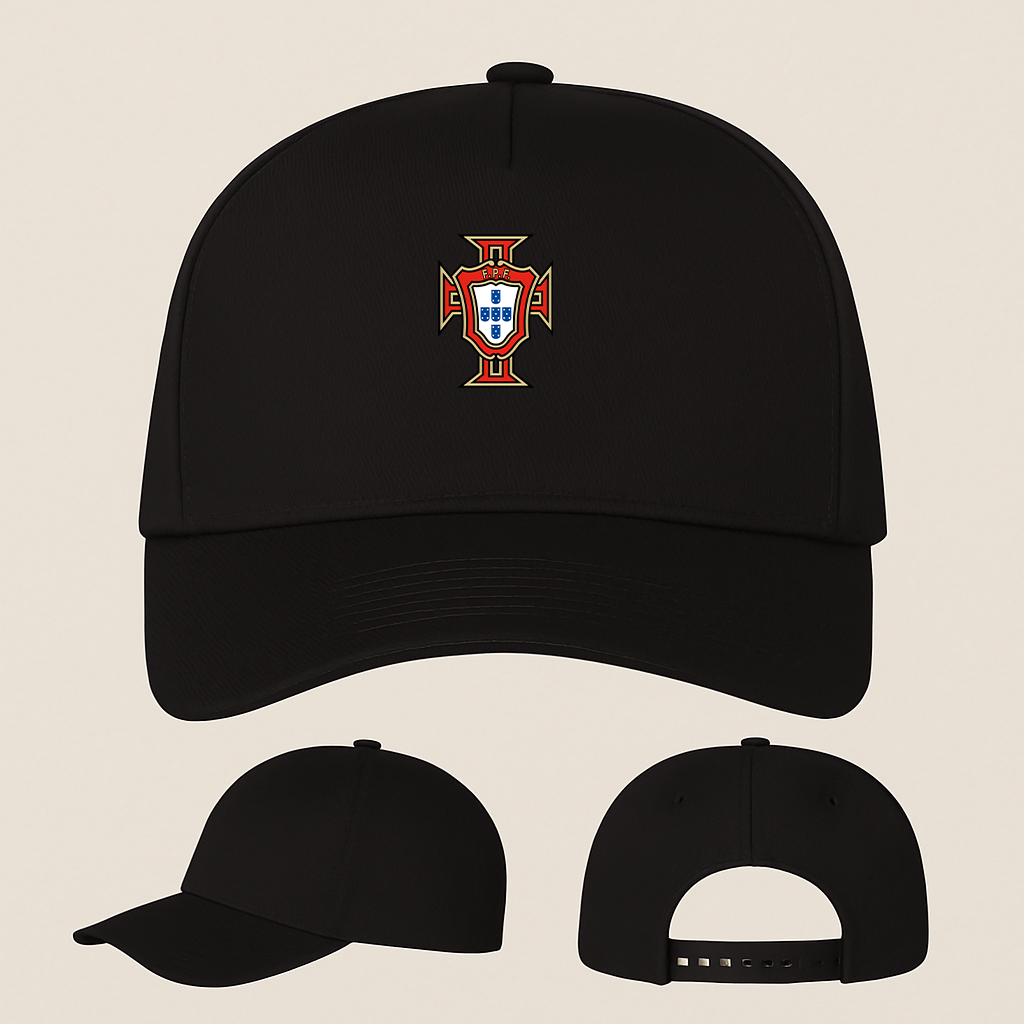 Portugal National Soccer Team Five Panel Twill Snapback Cap