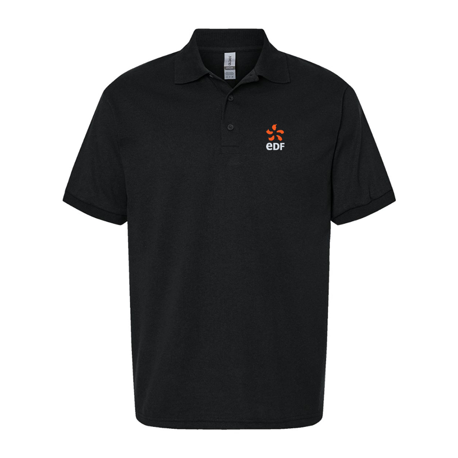 Men's Edf Dry Blend Jersey Polo - Black