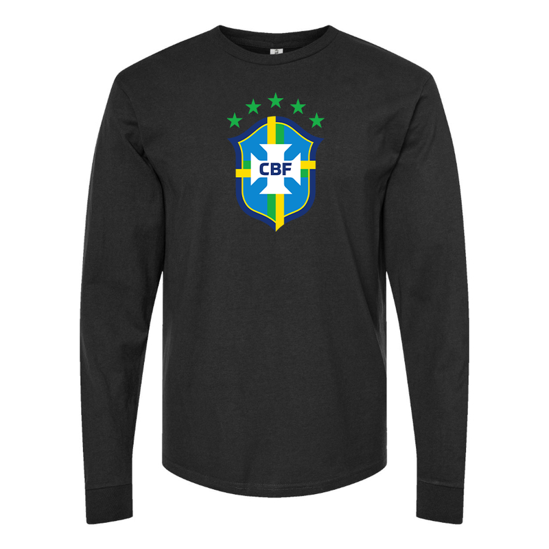 Men's Brazil National Soccer Team Long Sleeve T-Shirt