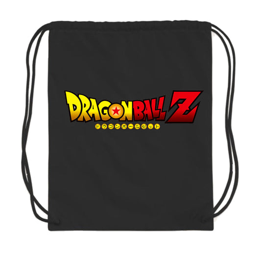 Dragon Ball Z Cartoon Title Drawstring Bag