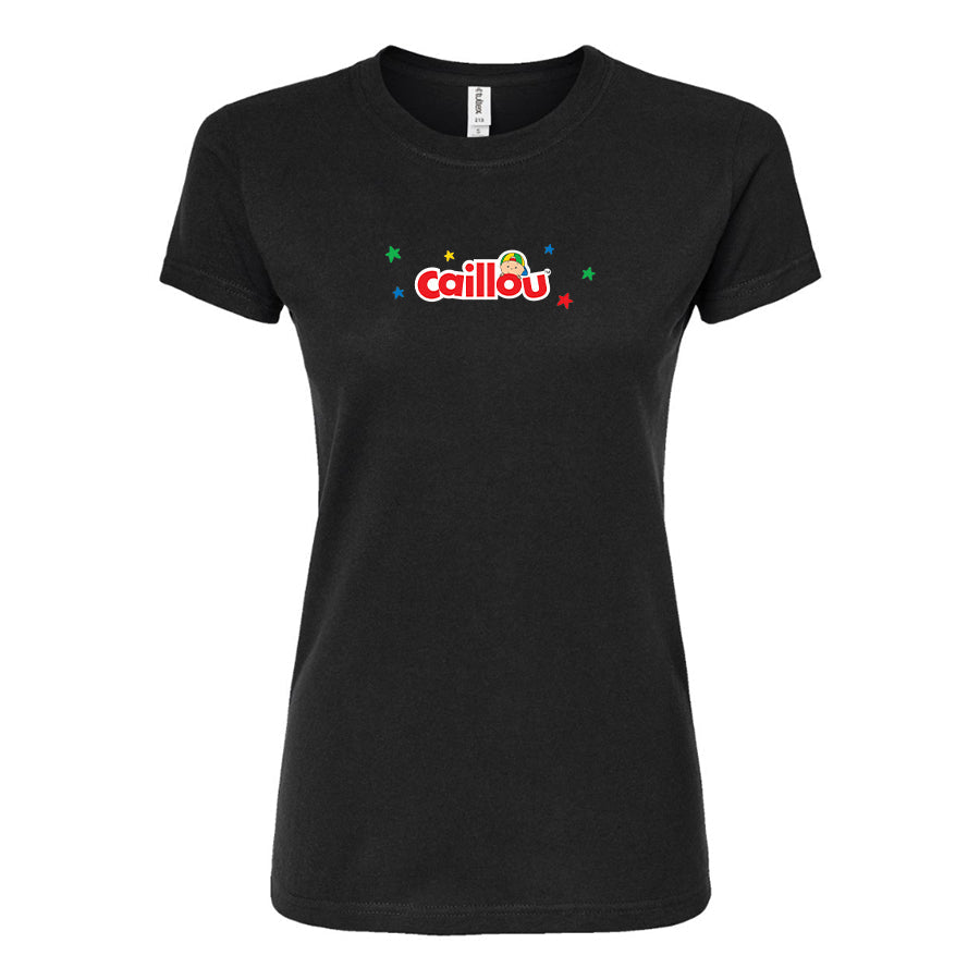 Women's Caillou Cartoons   Round Neck T-Shirt