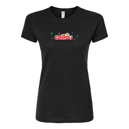 Women's Caillou Cartoons   Round Neck T-Shirt