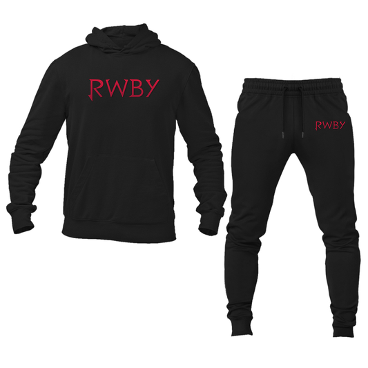 Men's RWBY Anime Cartoon Hoodie Joggers Set