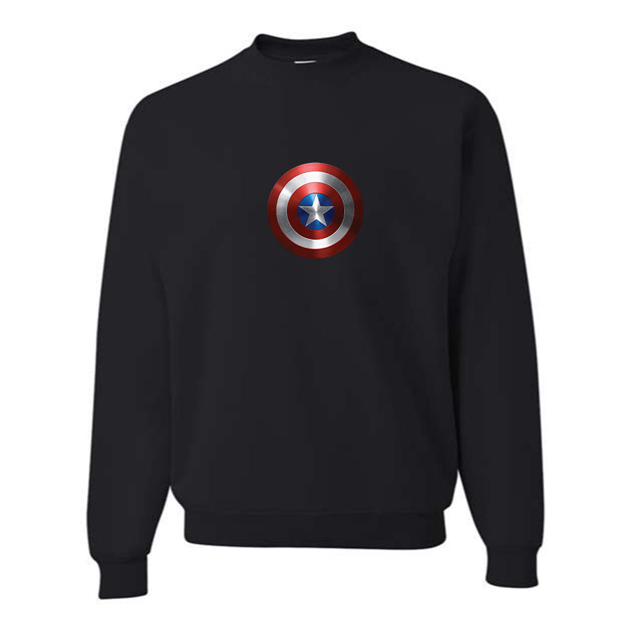 Men's Captain America Superhero Crewneck Sweatshirt