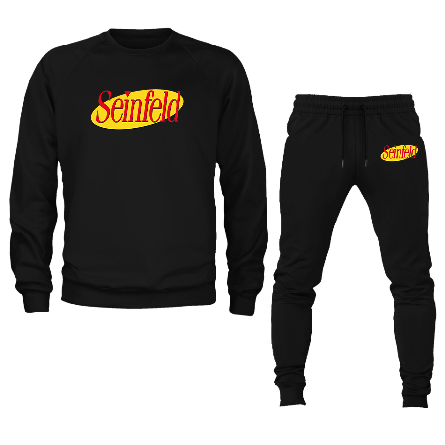 Men's Seinfeld Sitcom Show Crewneck Sweatshirt Joggers Suit