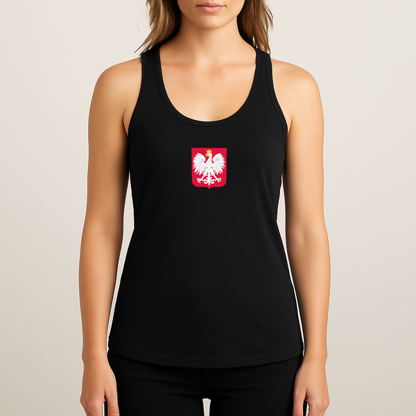 Women's Poland National Soccer Team Racerback Tank Top