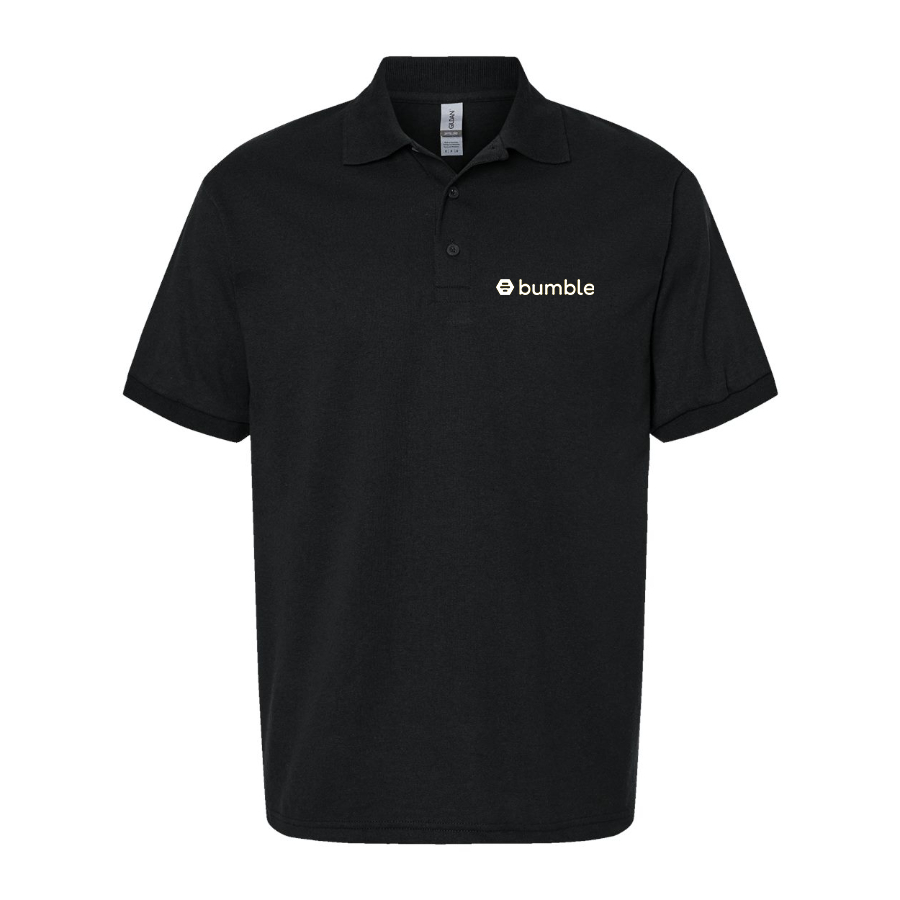 Men's Bumble Logo Dry Blend Polo - Black