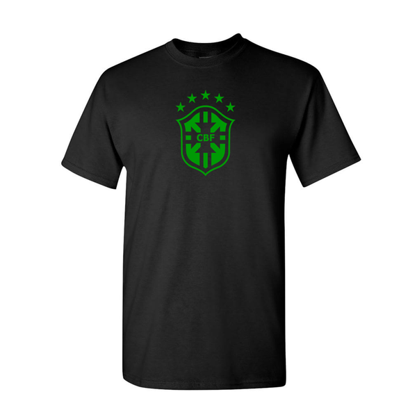 Youth Kids Brazil Soccer Cotton T-Shirt