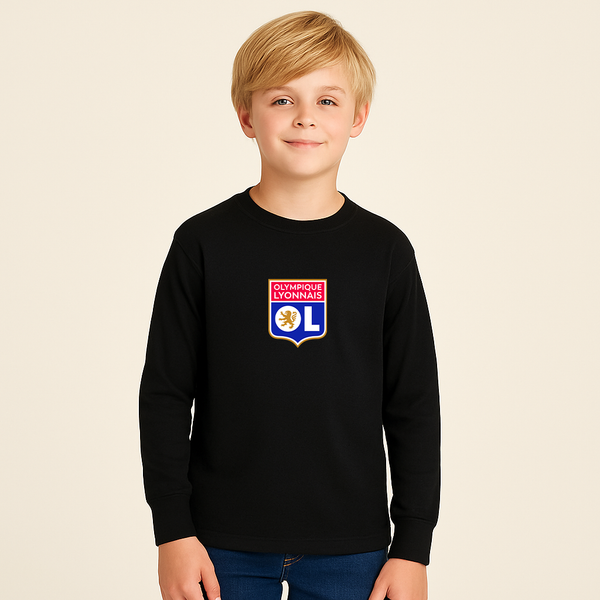 Youth Kids Olympique Lyonnais FC Long Sleeve T-Shirt