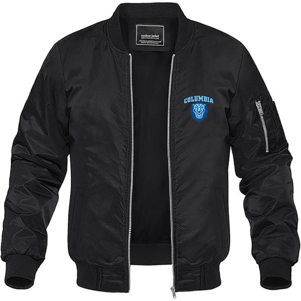 Men's  Columbia Lions Lightweight Bomber Jacket Windbreaker Softshell Varsity Jacket Coat