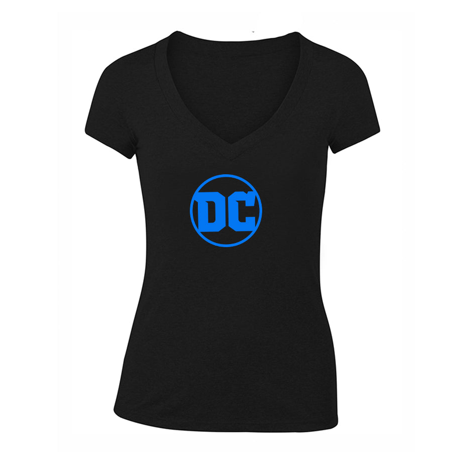 Women's DC Comics Superhero V-Neck T-Shirt