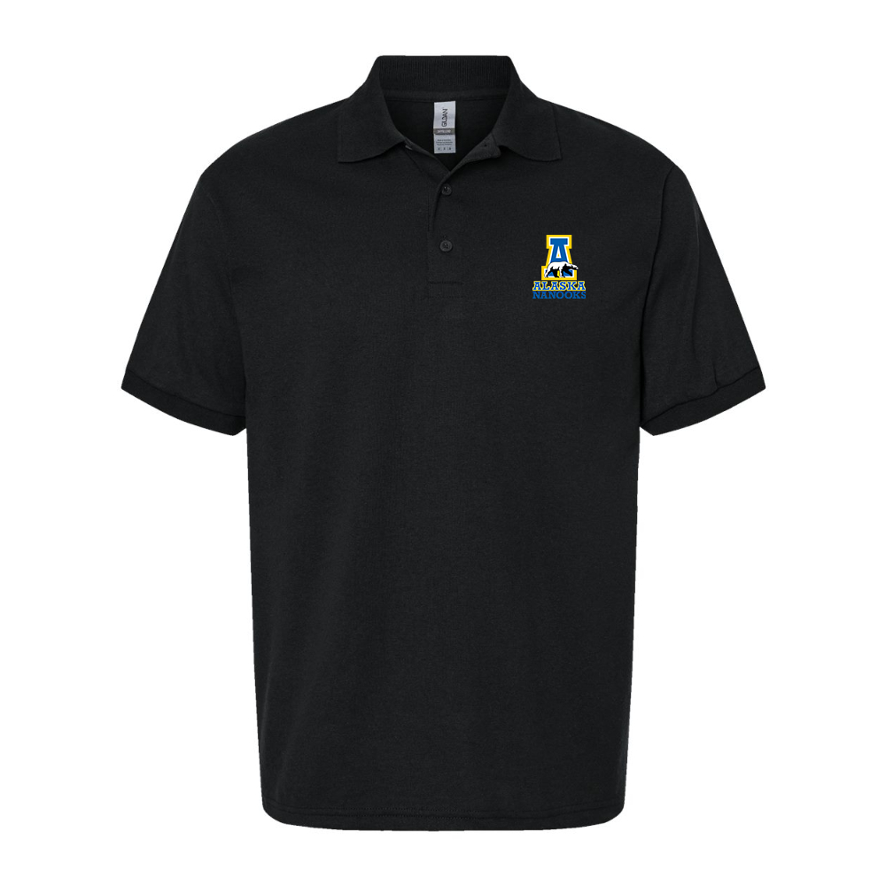 Men's Alaska Nanooks Wildcats Dry Blend Jersey Polo - Black