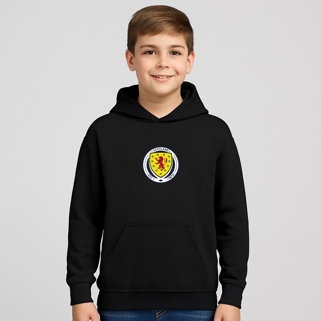 Youth Kids Scotland National Soccer Team Pullover Hoodie