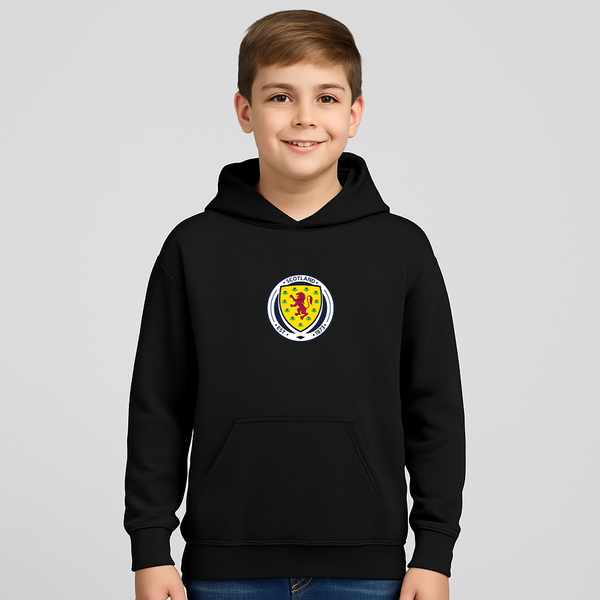 Youth Kids Scotland National Soccer Team Pullover Hoodie