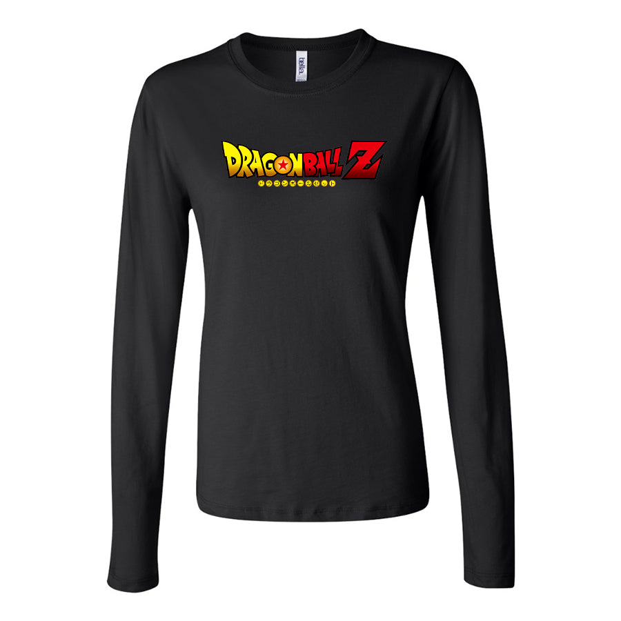 Women's Dragon Ball Z Cartoon Title  Long Sleeve T-Shirt