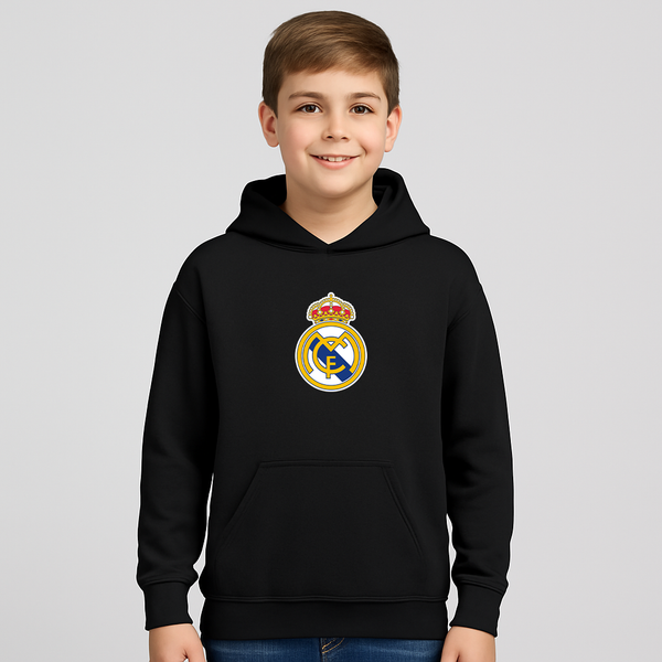Youth Kids Real Madrid Soccer Pullover Hoodie