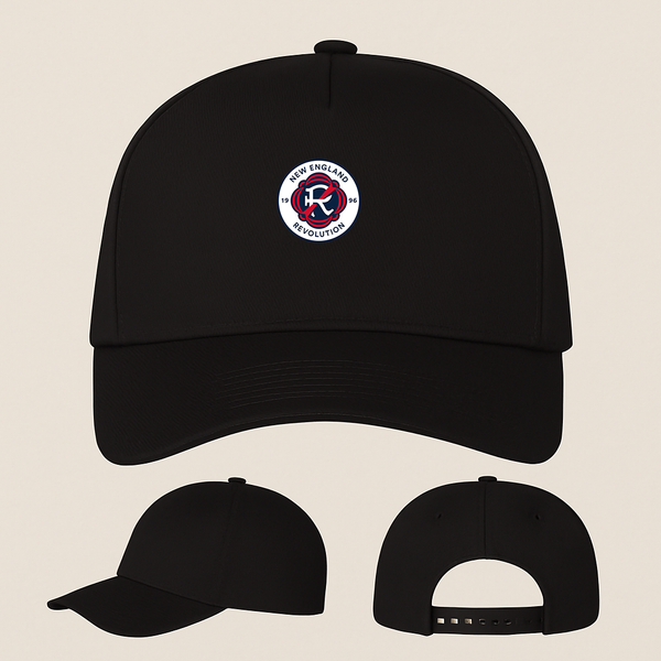 New England Revolution FC Five Panel Twill Snapback Cap