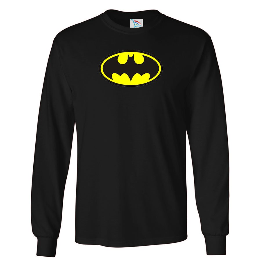 Men's DC Comics Batman Superhero Long Sleeve T-Shirt