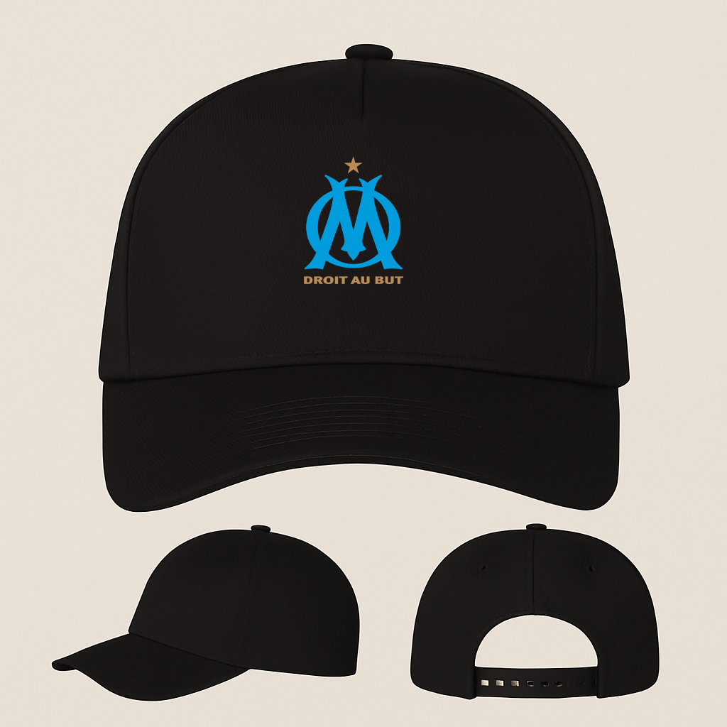 Olympique de Marseille FC Five Panel Twill Snapback Cap
