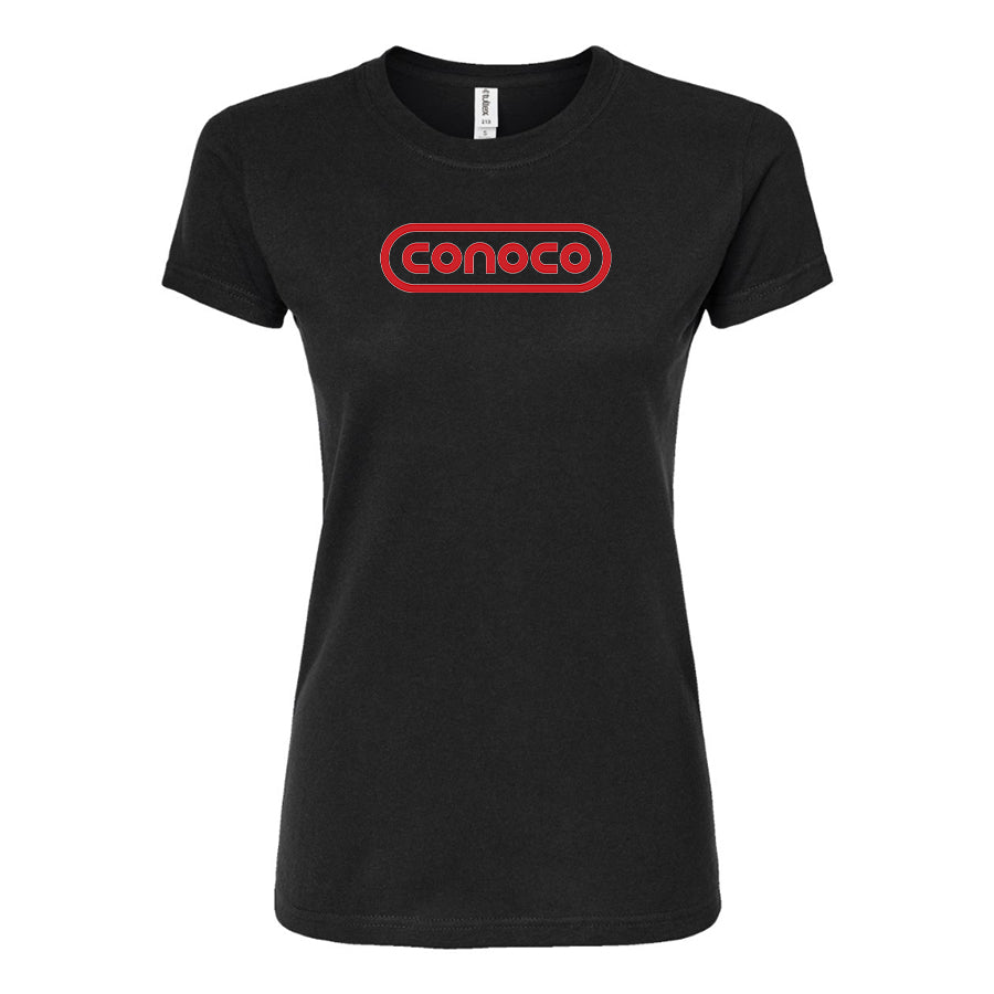 Women's Conoco Gas Station Round Neck T-Shirt