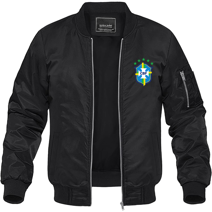Men's Brazil National Soccer Team Lightweight Bomber Jacket