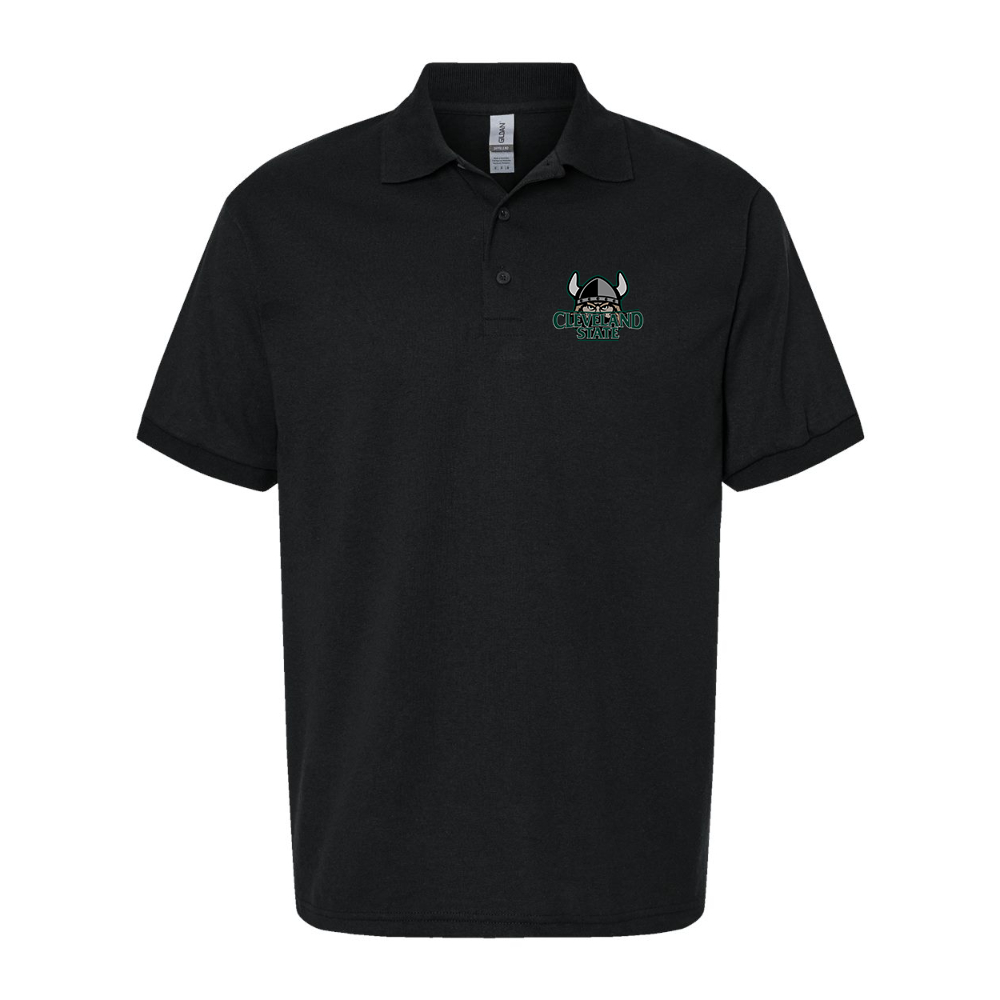 Men's Cleveland State Vikings Dry Blend Jersey Polo - Black