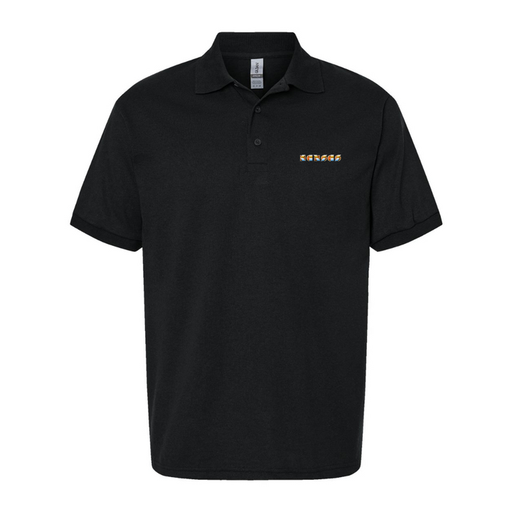 Men's Kansas Dry Blend Jersey Polo - Black