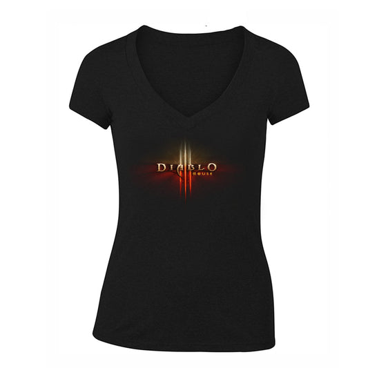 Women's Diablo 3 Game V-Neck T-Shirt