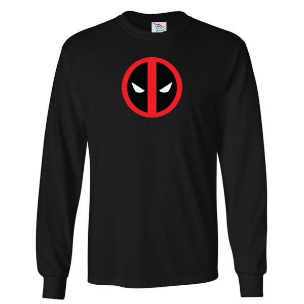 Men's Deadpool Marvel Superhero Long Sleeve T-Shirt