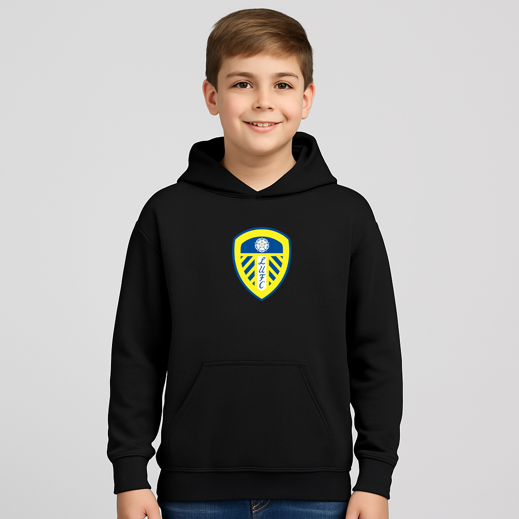 Youth Kids Leeds United Football Club Pullover Hoodie