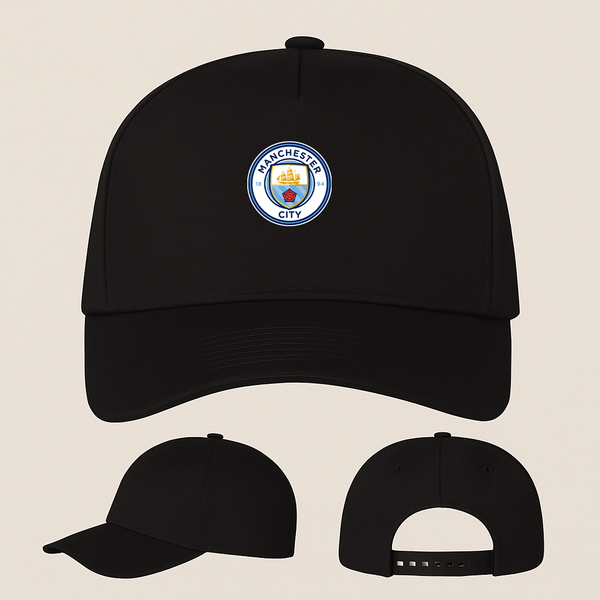 Manchester City Soccer Five Panel Twill Snapback Cap
