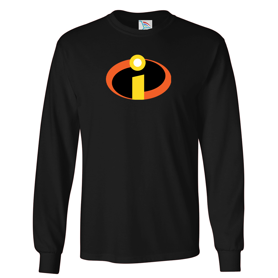 Youth Kids The Incredibles Cartoon Long Sleeve T-Shirt