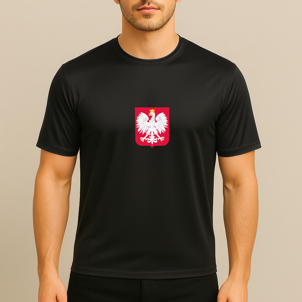 Men's Poland National Soccer Team Polyester T-Shirt