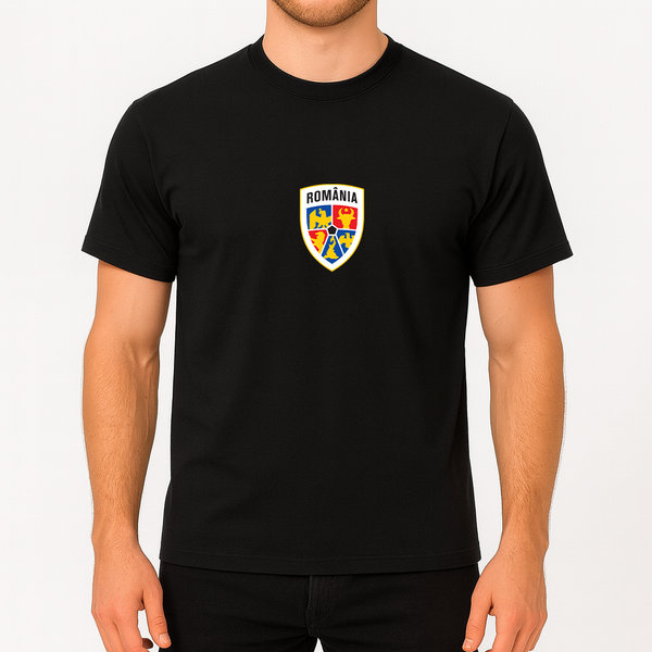 Men's Romania National Soccer Team Cotton T-Shirt