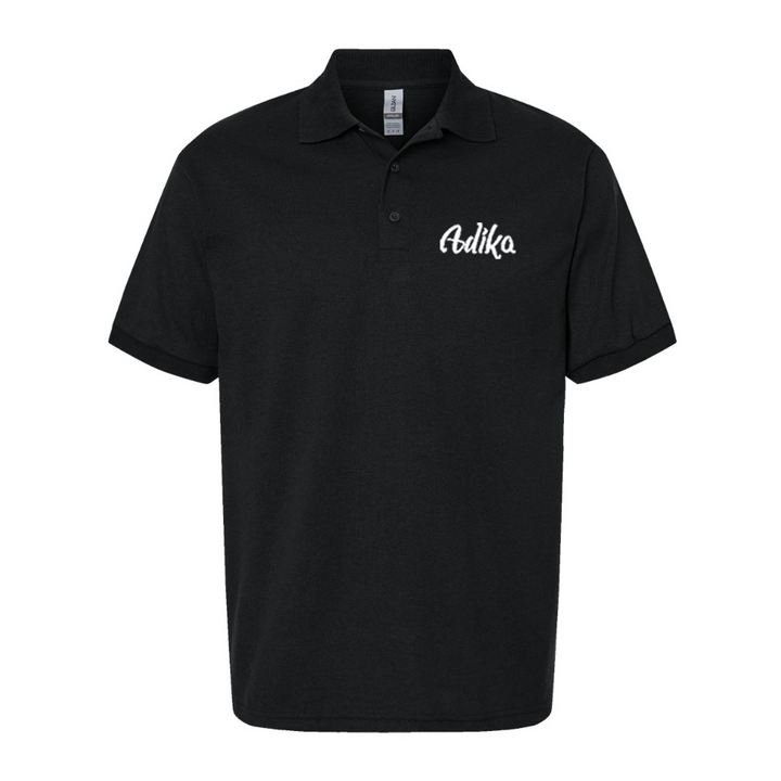 Men's Adika Dry Blend Jersey Polo - Black