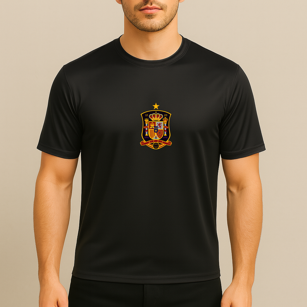 Men's Spain National Soccer Team Polyester T-Shirt