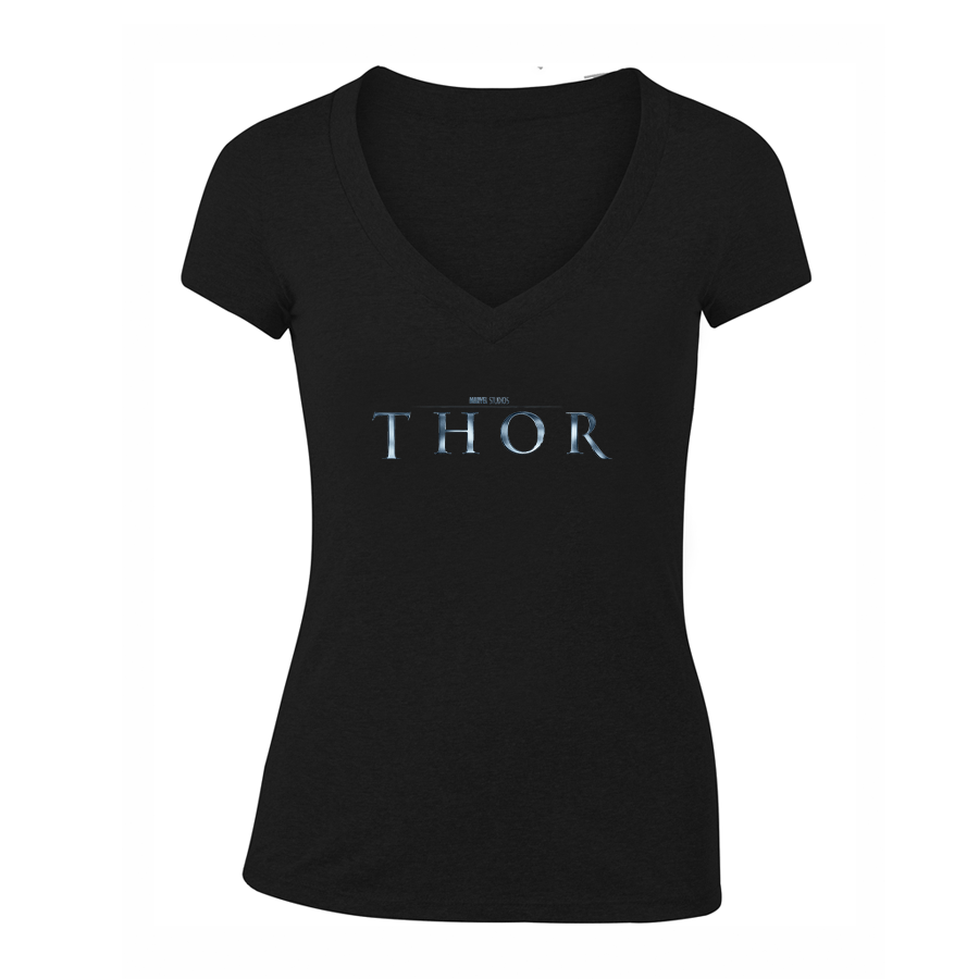 Women's Thor Marvel Superhero V-Neck T-Shirt