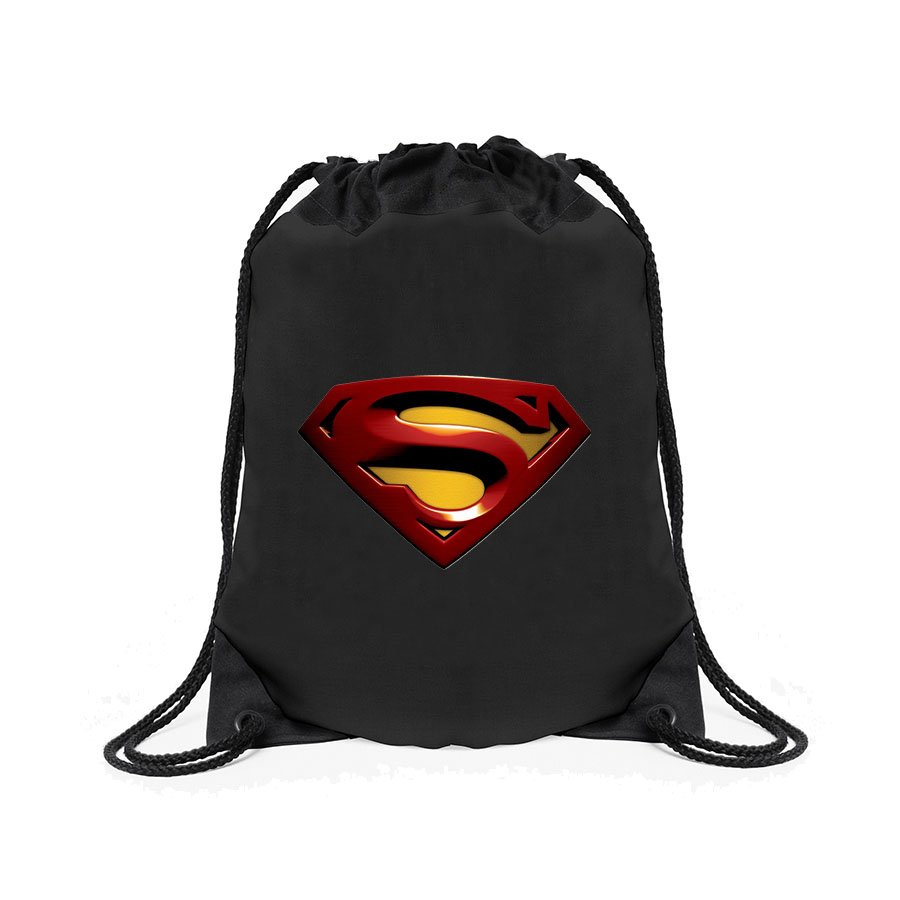 Superman Superhero Drawstring Bag